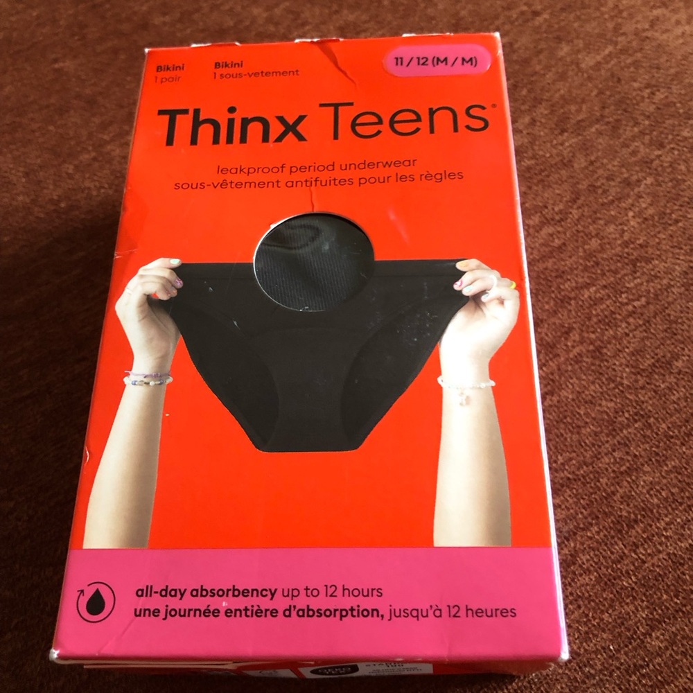 Thinx Teens Black Leakproof Underwear